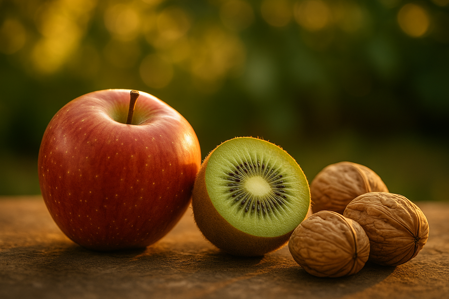 GEMS CHILE — apples, kiwifruit & walnuts